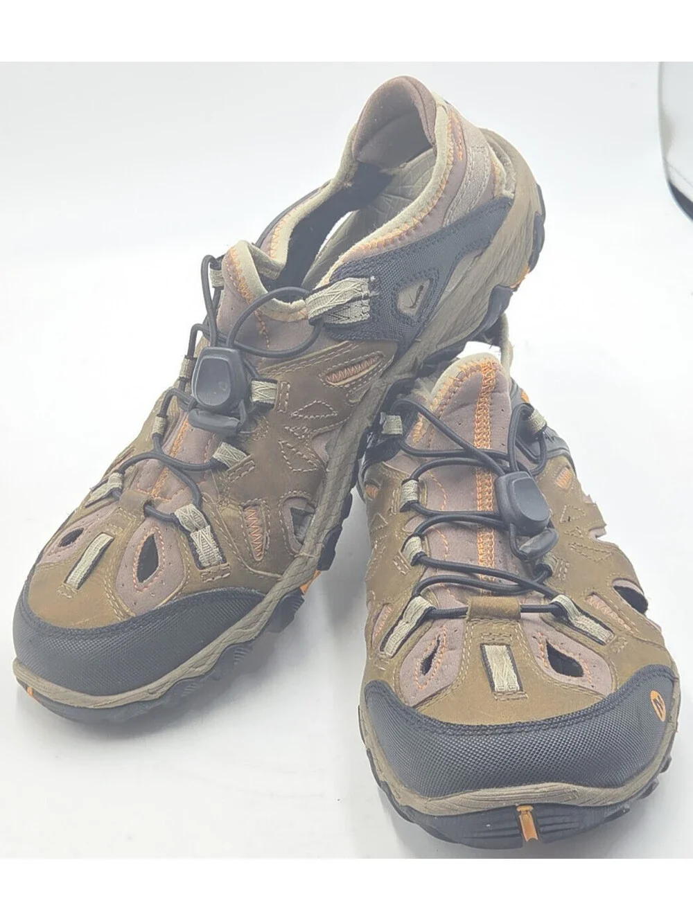 Merrell All Out Blaze Sieve Mens 10.5 Hiking Water Sandals Vibram Brown